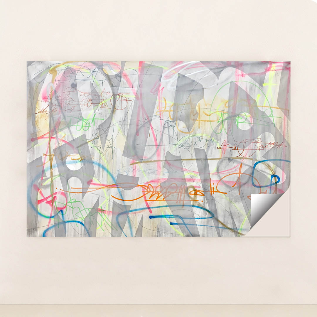 Asemic On Grey