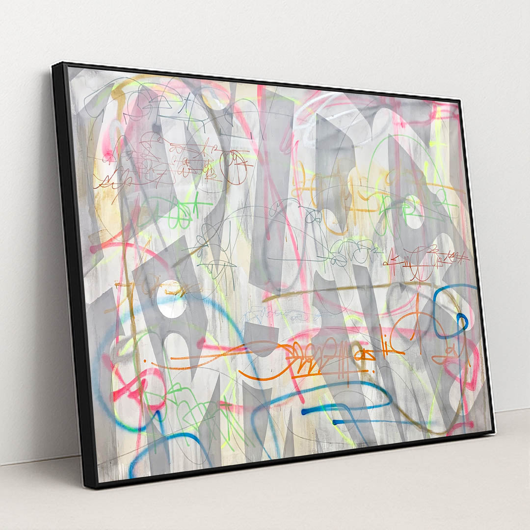 Asemic On Grey