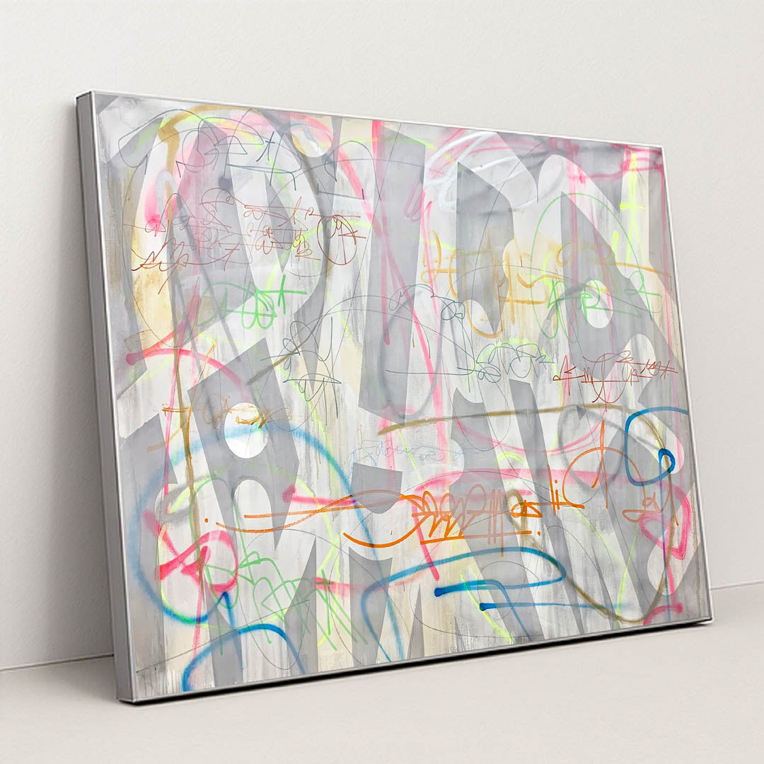 Asemic On Grey