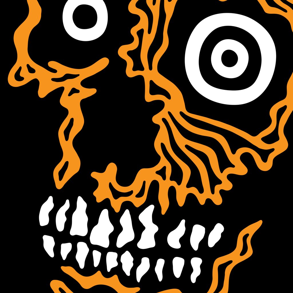 Orange Skull
